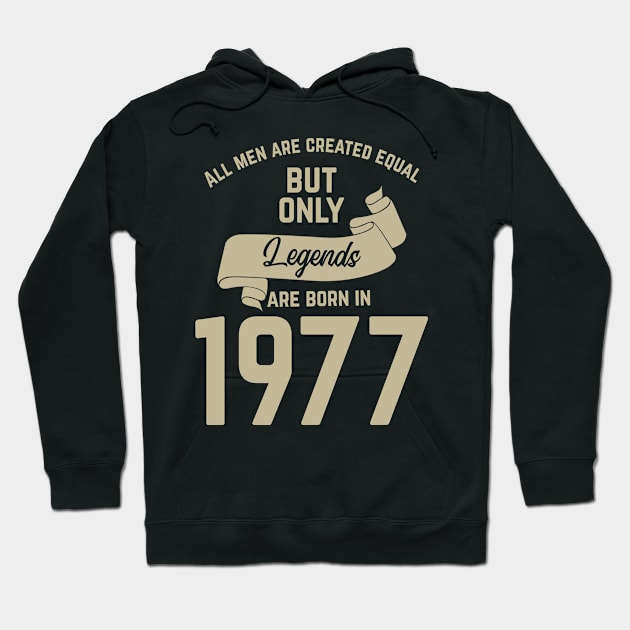 1977 birthday gift Hoodie by rodmendonca